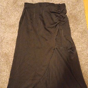 Satin Midi Skirt